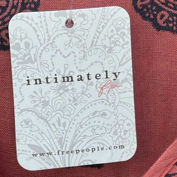 NWT Free People Soul of the Sun Sleeveless Bodysuit Brick Combo Boho Chic Size M - Picture 7 of 8